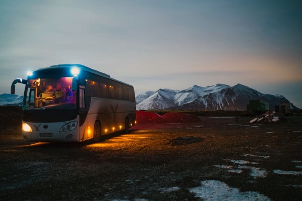 bus bovec soča river
