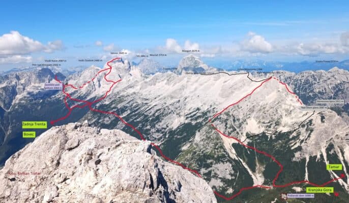 Hiking Trails Around Vršič Pass, Kranjska Gora, Slovenia