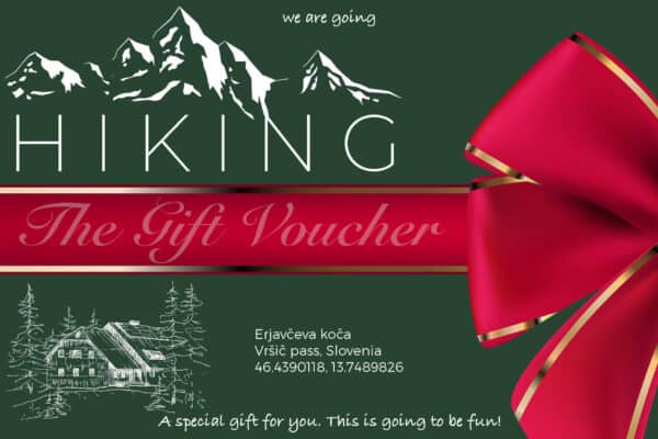 mountain hut gift voucher from our souvenir and memories shop
